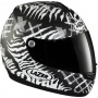 Casque Integral Lazer Vertigo Zebra Noir Gris