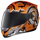 Casque Integral Nolan N85 Circle Ncom Orange Mat 26