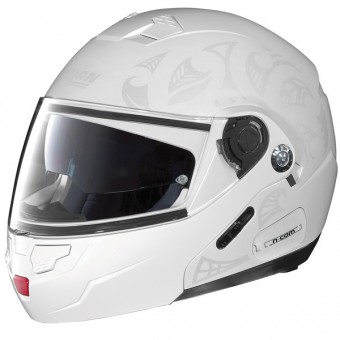 Casque Modulable Nolan N90 Shade Ncom Blanc 11
