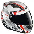 Casque Integral Lazer Osprey Genius Blanc Rouge