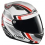 Casque Integral Lazer Osprey Genius Blanc Rouge