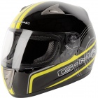 Casque Integral G-MAC Pilot Noir Jaune Fluo