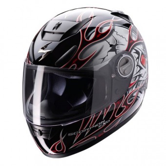 Casque Integral Scorpion EXO 700 Crackhead Rouge