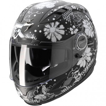 Casque Integral Scorpion EXO 1000 Spring Noir Blanc