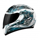 Casque Integral MT Thunder Butterfly Bleu Casque Integral MT Thunder Butterfly Bleu