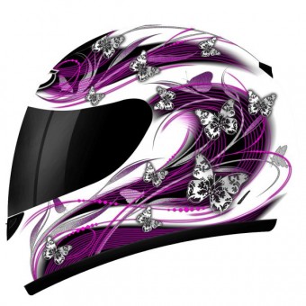 Casque Integral MT Thunder Butterfly Violet