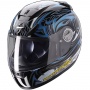 Casque Integral Scorpion EXO 700 Twin Noir Bleu