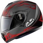 Casque Integral Vemar Medon Blade Gris Noir Rouge F728