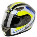 Casque moto Nitro Vertice Bleu Jaune