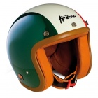 Casque Jet Airborn AB 27 Vert - Blanc - Rouge