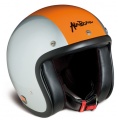 Casque Jet Airborn AB 29 Gris - Orange
