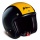 Casque moto Jet AB 39 Noir - Jaune