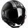 Casque Jet Astyle Basic Noir mat Argent C011