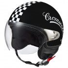 Casque Jet Cromwell Damier Noir Casque Jet Cromwell Damier Noir