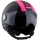 Casque Jet Astyle Fluo Noir Fushia Brillant
