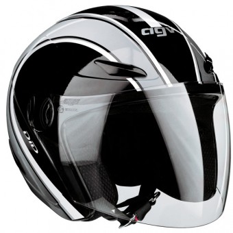 Casque Jet AGV Planet Stripes Dark