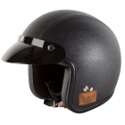Casque Jet G-MAC Rebel Cuir Noir