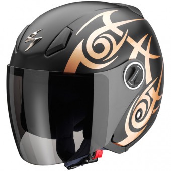 Casque moto Jet EXO 200 Tribal Noir Bronze