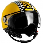 Casque Jet Astyle Sportif Jaune Damier C140