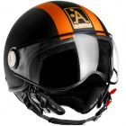 Casque Jet Astyle Sportif Noir Orange C220