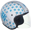 Casque moto Stormer Sun OM Fashion Blanc