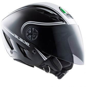 Casque Jet AGV Blade Start Noir Blanc