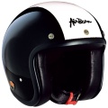 Casque Jet Airborn AB 2 Noir Brillant - Beige