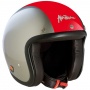 Casque Fashion Airborn AB 7 Silver - Rouge