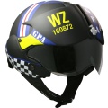Casque moto GPA Aircraft Pilot Noir Mat