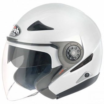 Casque Jet Airoh JET 55S Blanc brillant JTSBL