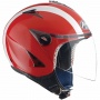 Casque Jet Airoh JT Rouge Brillant Blanc JTRBL