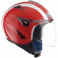 Casque Jet Airoh JT Rouge Brillant Blanc JTRBL