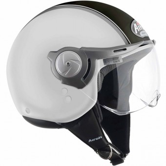 Casque Jet Airoh Naked Luxury Blanc Brillant NLBL