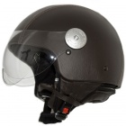 Casque Jet Andrea Cardone Vitello Cervo Noir