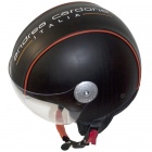 Casque Jet Andrea Cardone Vitello Cervo Noir Logo