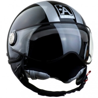 Casque Jet Astyle Glitter Noir Argent C340
