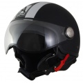 Casque Jet Astyle AStyle Noir mat Argent C011