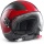 Casque Jet Momo Design Avio Rouge Carbone