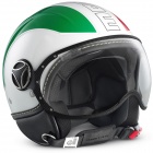 Casque Jet Momo Design Avio Vert Blanc Rouge