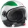 Casque Jet Momo Design Avio Vert Blanc Rouge