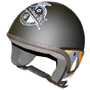 Casque Jet Borsalino Iris Noir mat
