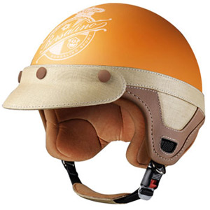 Casque moto Fashion Panama Orange mat