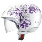 Casque Jet AGV BALI II Leaf Blanc Rose