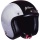 Casque moto Jet AB 35 Argent Brillant