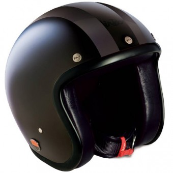 Casque Jet Airborn AB 43 Noir Mat Noir Brillant