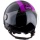 Casque Jet Astyle Fluo Noir Violet Brillant