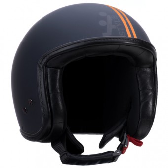 Casque Jet Astyle Jet Noir Orange Mat