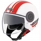 Casque Jet Caberg Riviera V2+ Pure White Red