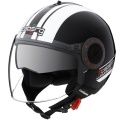 Casque moto Caberg Riviera V2+ Pure Black White