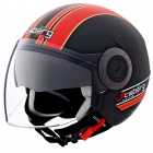 Casque Jet Caberg Riviera V2+ Pure Matt Black Red